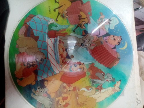 Disco Vinilo Ilustrado Walt Disney. La Dama Y El Vagabundo (Usado)