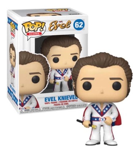 Funko Pop Icons Evel Knievel With Cape With Chase