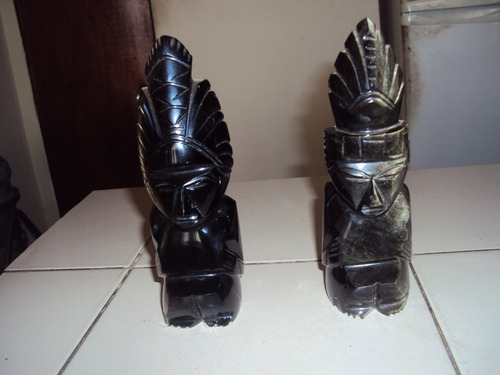 Estatuillas Mexicanas De Obsidiana