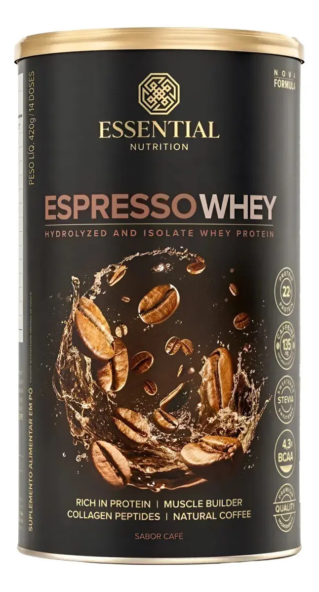 Espresso Whey 420g Essential Nutrition Whey Protein Isolado