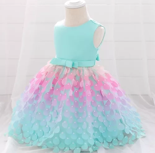 Vestido Roupa Festa Fantasia Infantil Tematico Sereia Ariel