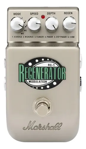 ギター Marshall RG-1 MODULATION Pedal Guitarra Marshall Rg1 Chorus Flanger Phase Cor Prateado