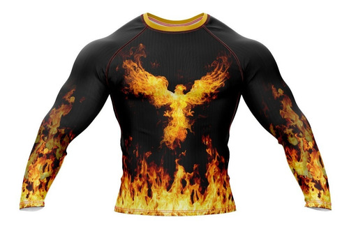 Doxe Jersey Playera Slim Fit Águila Ardiendo En Llamas