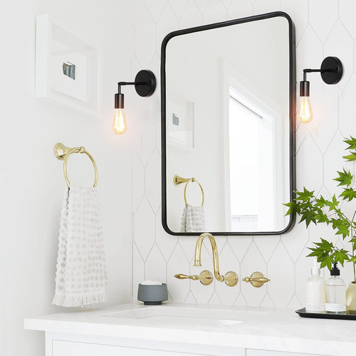 Aplique De Pared Kivs Way Lampara Metal Color Negro E27 Diseño Industrial Abatible (p116)