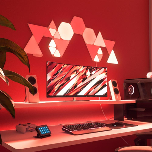 Imagen 5 de 5 de Pack De Expansión Hexagonal 3 Paneles Nanoleaf