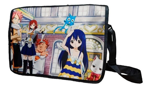 Fairy Tail Mochila Portafolio Natsu Happy