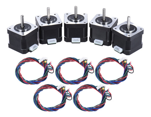 5pcs Nema 17 Paso A Paso Stepping Unidad De Control De Motor