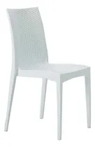 Comprar Sillas Rattan Pp Jardin Exterior Balcon Apilables Premium X4 Color Blanco