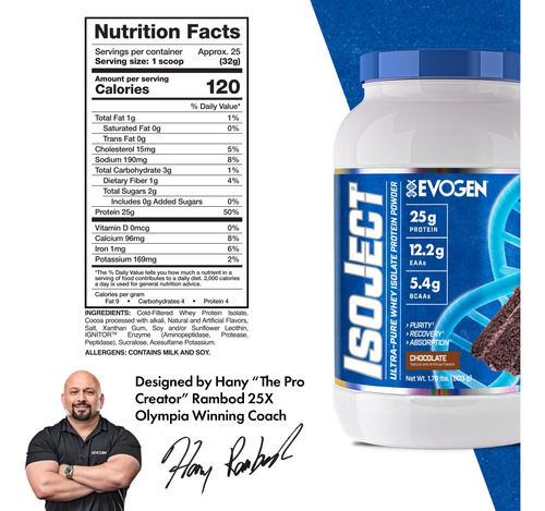 Isoject Evogen 2lbs + Creatina Pout 250g + Shaker