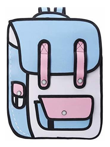 Maletin Bolso Estilo De Salto 3d Dibujo 2d De Dibujos Animad
