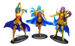 Caballeros Del Zodiaco Coleccion X 3 Figuras Grandes