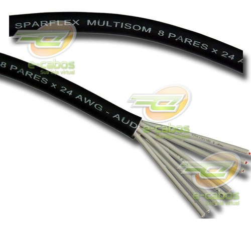 Kit 10 Metros Multicabo Sparflex 8 Vias Para Medusas Oferta