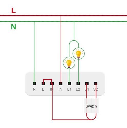 Imagen 4 de 4 de Aqara Relé Doble Con Neutro Homekit, Alexa & Google Home