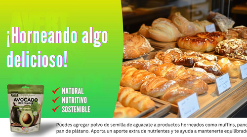Polvo De Semilla De Aguacate Premium, Ceto Y Vegano