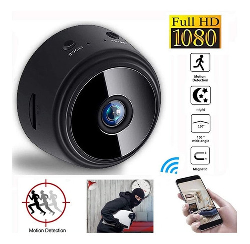 Imagen 5 de 5 de Mini Camara Inalambrica Wifi Espia Seguridad Celular
