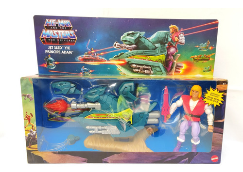 He-man Príncipe Adam Jet Sled Figura Mattel