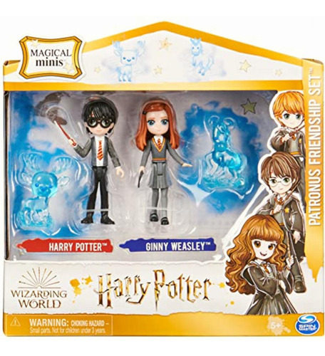 Wizarding World Mini Figuras Harry, Ginny Y 2 Patronus