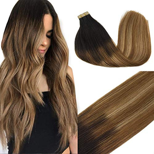 Goo Goo Pelo Extensiones Cinta En Balayage Marrón Qhp2m