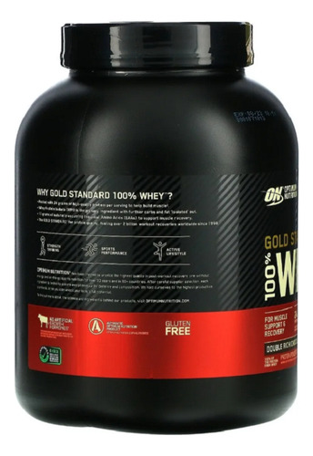 Proteina On 100% Whey Gold Standard 5 Lbs Sf W1 Double Rich Chocolate