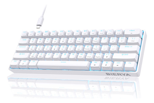 Dierya Teclado Mecanico 60%, Teclado Para Juegos Con Cable D