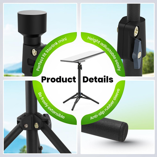 Mini Tripod Starlink Mini Mt21 Soporte Ajustable Portátil Color