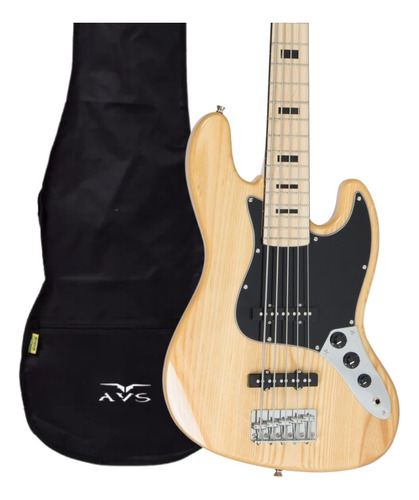 Contra Baixo Strinberg Jbs55 Natural 5 Cordas J Bass C/ Capa