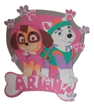 Comprar Cartel Paw Patrol Goma Eva Everest Y Skye Paw Patrol