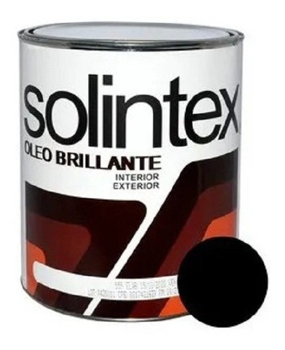 Galón De Pintura Óleo Brillante Negro 570 Solintex