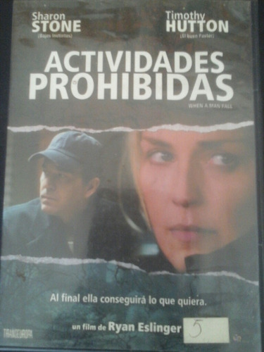 Pelicula: Actividades Prohibidas (dvd)