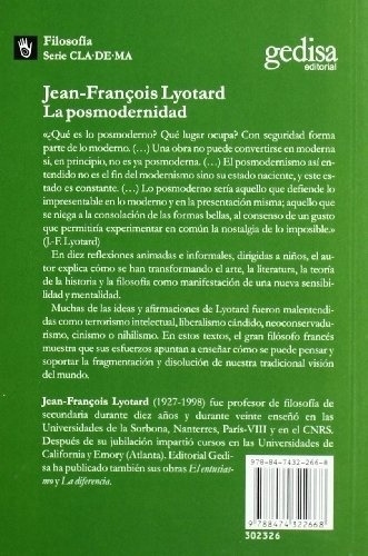 Posmodernidad, La  - Jean-francois Lyotard