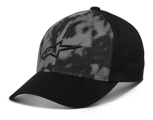 Boné Alpinestars Smoke Preto Cinza Camuflado Regulagem