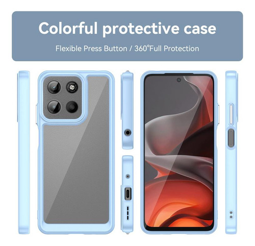 Compatible Funda De Acrílico Y Tpu For Motorola Moto E15 For Motorola