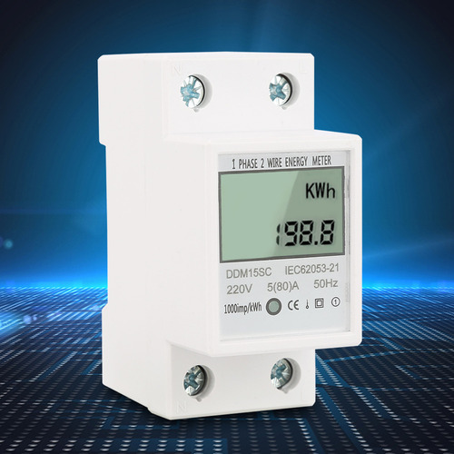 Medidor Kwh Energía Electrónica Digital Lcd Ddm15sc 5 - 80a