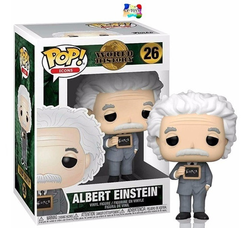 Albert Einstein Pizarron E=mc Funko Pop World History Cf