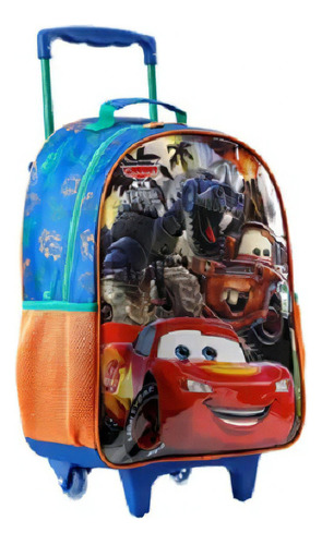 Mochila Rodinhas 16 Carros R - 11640 - Poliéster - Escolar