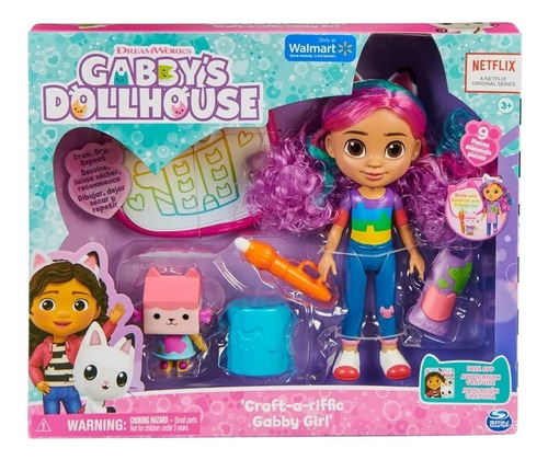 Gabby's Dollhouse Arcoiris Artista Con Accesorios