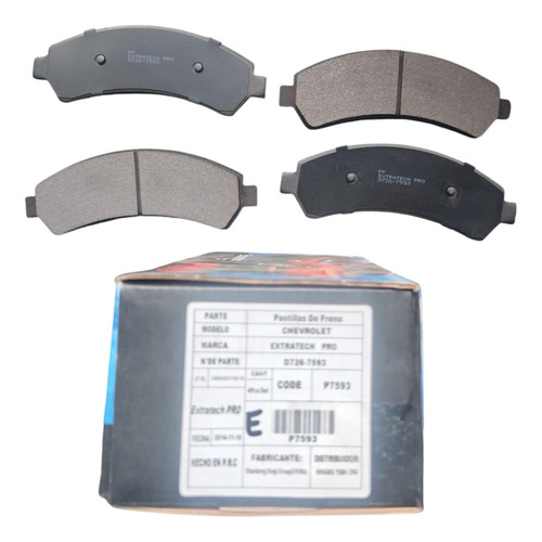 Pastillas De Freno Blazer 98 Al 2001 Nue 7593 Semi Metalica
