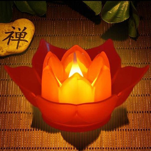 Luces De Velas De Flores Flotantes Led 5 Piezas