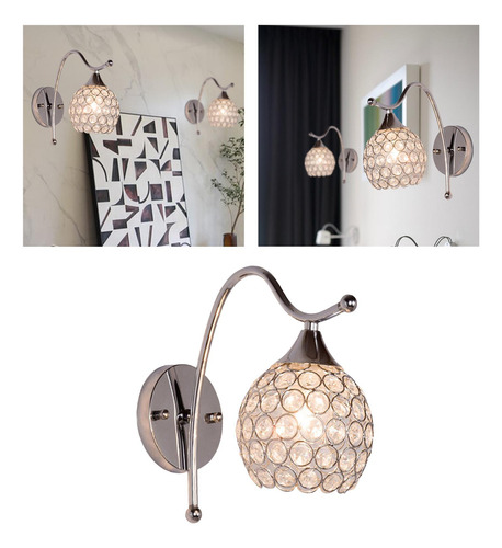 Aplique De Pared De Cristal Moderno, Decoración Decorativa