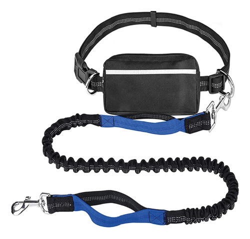 Correa De Perro Manos Libres Con Bolsa Impermeable Con Cr...
