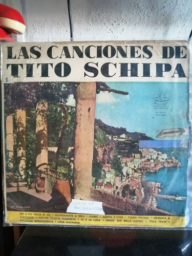 Disco De Vinilo Las Canciones De Tito Schipa (206)