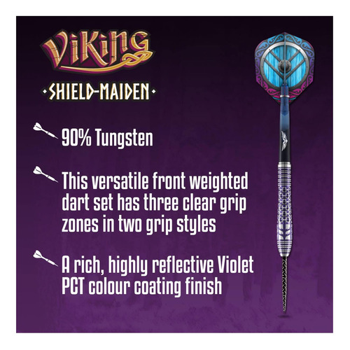 Dardos De Tiro Con Punta De Acero, Viking Shield Maiden 90%