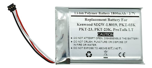 Bateria Repuesto Mah Para Kenwood Sdw-l Pkt-k Pkt- Lt