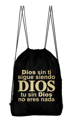 Bolso Deportivo Dios Sin Ti (d0726 Boleto.store)