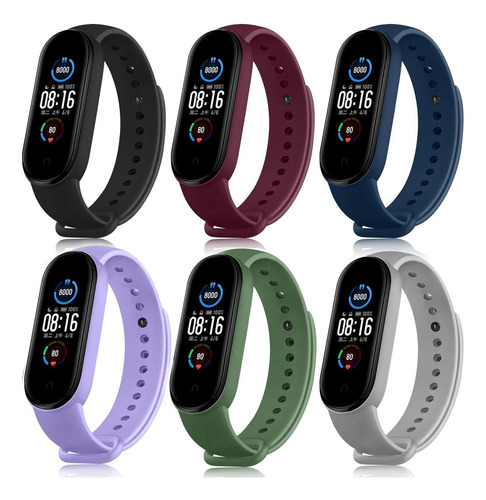 Correa Para Xiaomi Mi Band 5/6, Silicona Reloj De Recambio