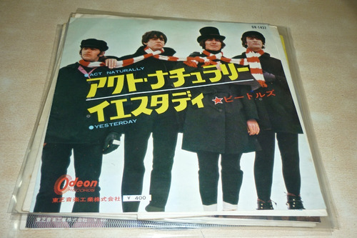 The Beatles Act Naturally Yesterday Vinilo Simple Japon Vg+