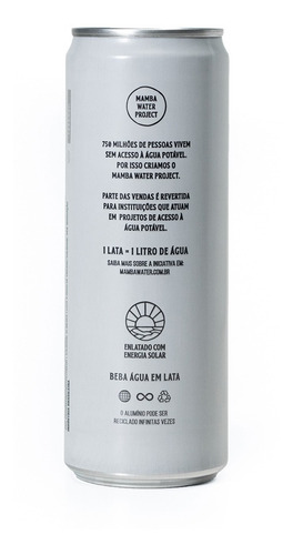 Imagem 2 de 3 de Água Mineral Natural Mamba Water 350ml