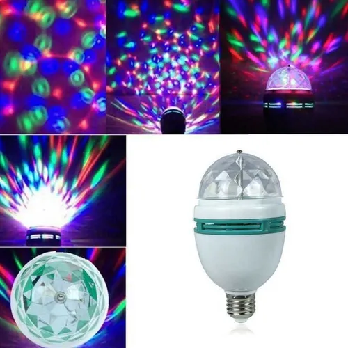 Lámpara Giratoria Efecto Luz Discoteca.