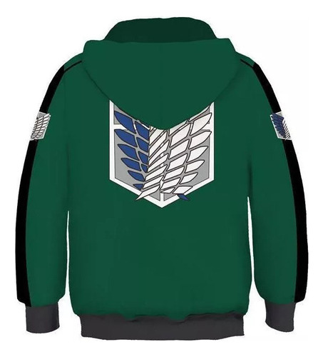 Attack On Titan 3d Halloween Niños Cosplay Sudadera