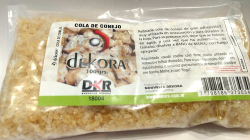 Imagen 1 de 1 de Adhesivo Cola De Conejo Dekora 100 Grs